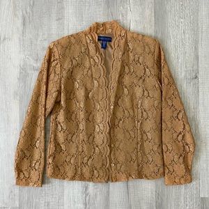 Karen Scott Lace Blazer